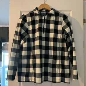Lands' End Buffalo Check fleece